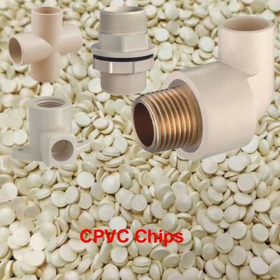 Pipe Fittings Material CPVC Resin Oxygen Free Corrosion CPVC Raw Material