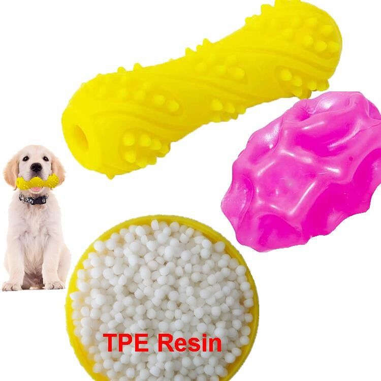 Non Toxic Highly Durable TPE Resin Dog Toys Plastic Raw Material